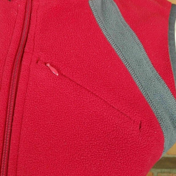 Champion Women’s Fleece Sleeveless Jacket Vest Red - Picture 6 of 7